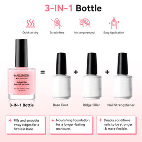 Nailshion label close-up highlighting protein formula and toxin-free claim