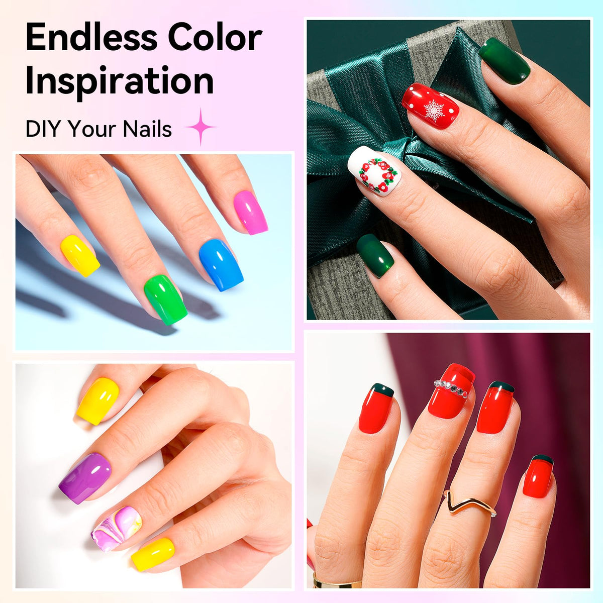Nailshion polish texture close-up highlighting high-gloss, chip-resistant finish