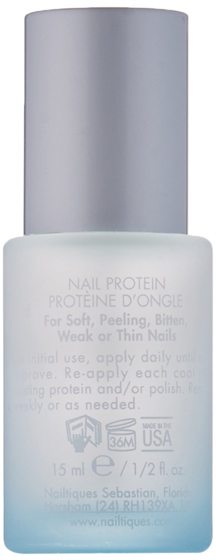 Nailtiques Formula 2 brush applying clear protein to nail for stronger growth