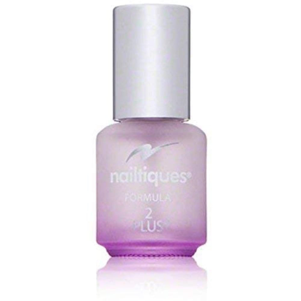 Nailtiques Formula 2 Plus front bottle showing label and clear nail treatment finish