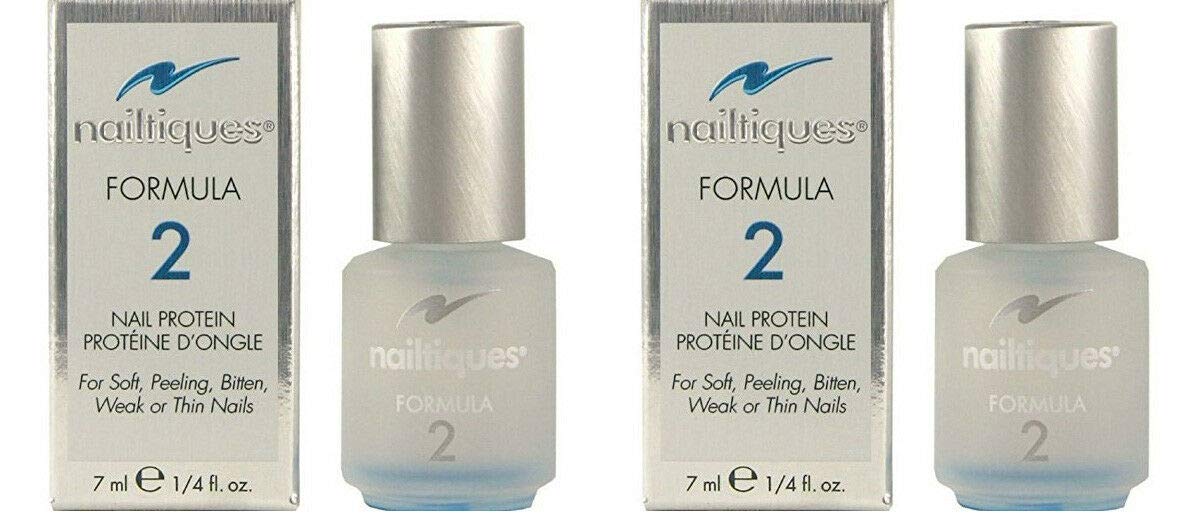 Nailtiques front bottle showing label and compact size, promotes stronger nails