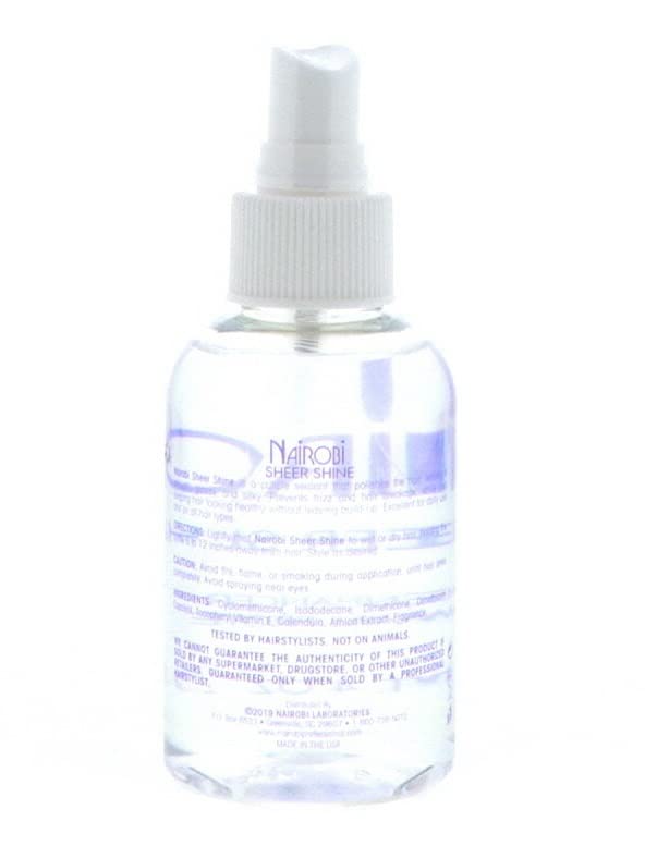 Nairobi being applied to damp hair improving combability and smoothness