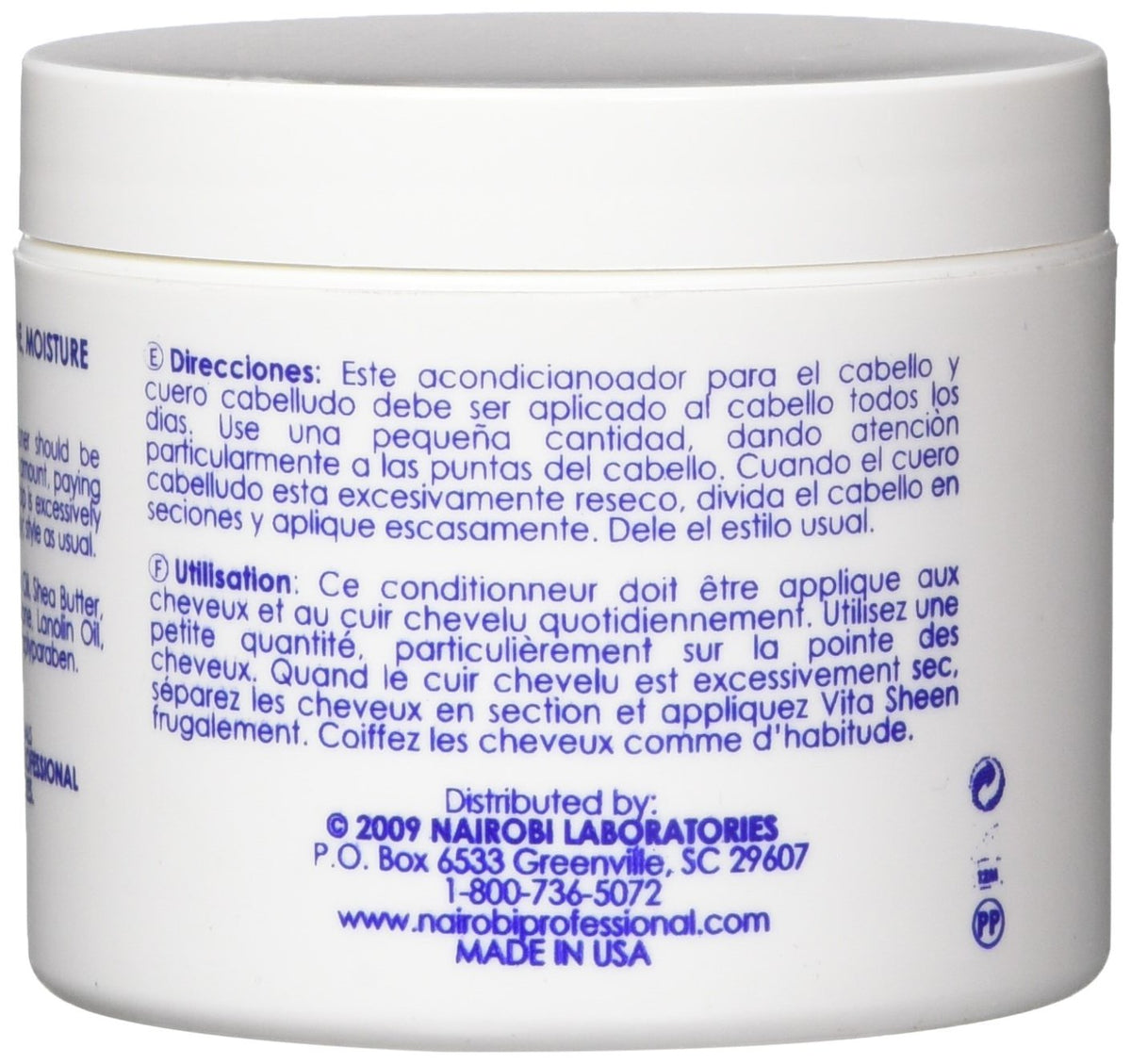 Nairobi Vita-Sheen applied to ends during styling demonstrating softer, more manageable hair