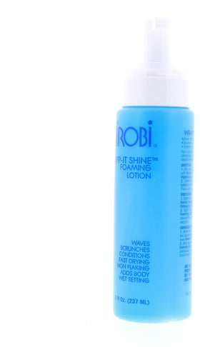 Nairobi texture on fingers highlighting lightweight foam and smooth spreadability