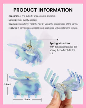 NAISIER clip holding half-up hairstyle, stylish hold without pulling
