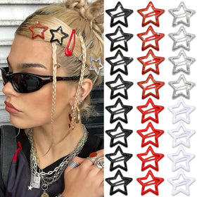 NAISKA front view of 24-piece star clip pack showing variety and gift-ready appeal