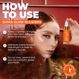 naissant finished styled hair in lifestyle scene, delivers soft shiny salon-like results