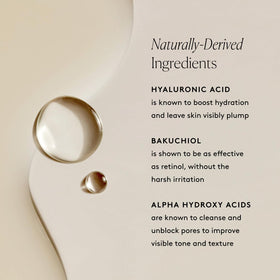 Naked & Thriving ingredient label close-up highlighting key active botanicals