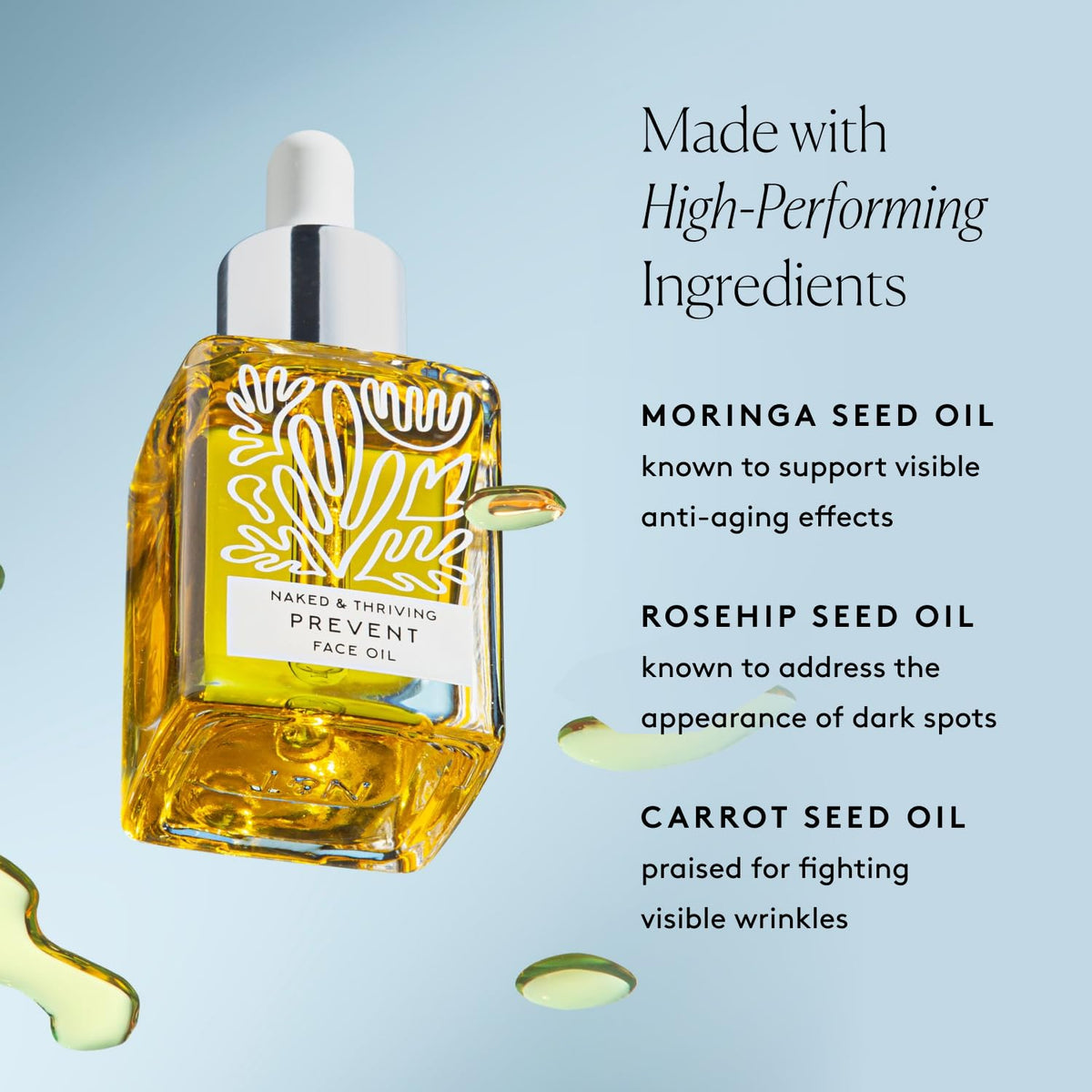 Naked & Thriving in bathroom routine styling conveying daily layering and glow