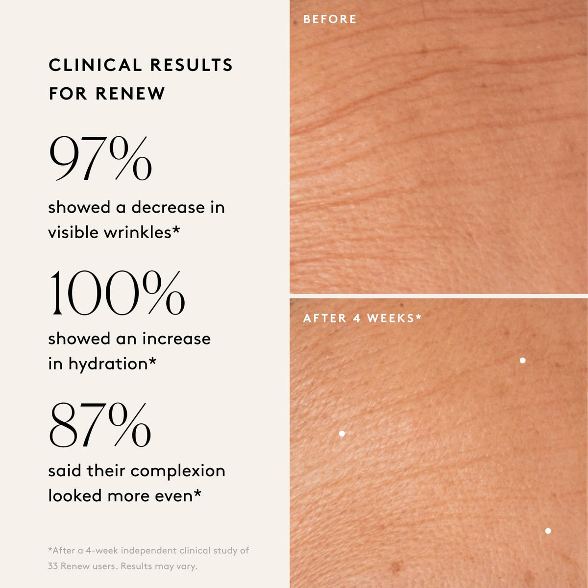 Naked & Thriving serum texture close-up showing silky consistency and hydration