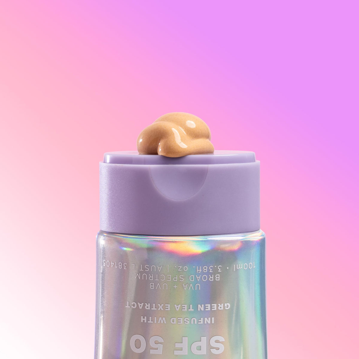 Naked Sundays applied on arm showing subtle golden shimmer and radiance