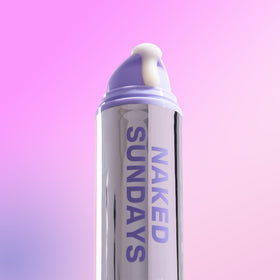 Naked Sundays 50ml tube beside coin for size and travel-friendly use
