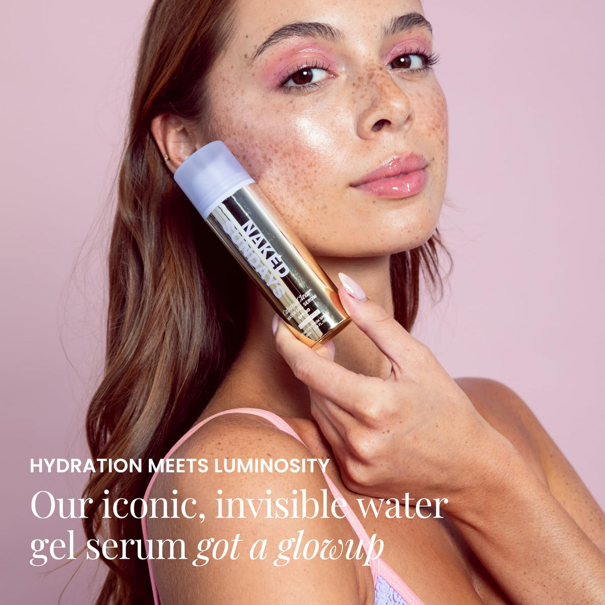 Naked Sundays close-up of water-gel texture showing lightweight hydration benefit
