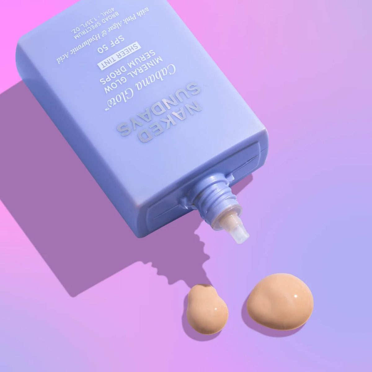 Naked Sundays bottle on bathroom counter demonstrating quick morning routine