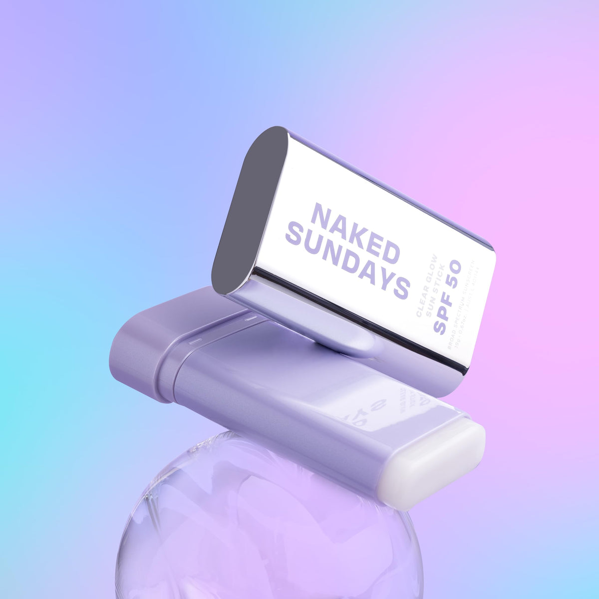 Naked Sundays stick open with twist-up mechanism highlighting mess-free reapplication