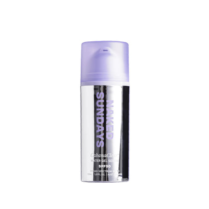 Naked Sundays front packaging showing CabanaClear SPF 50 and benefits