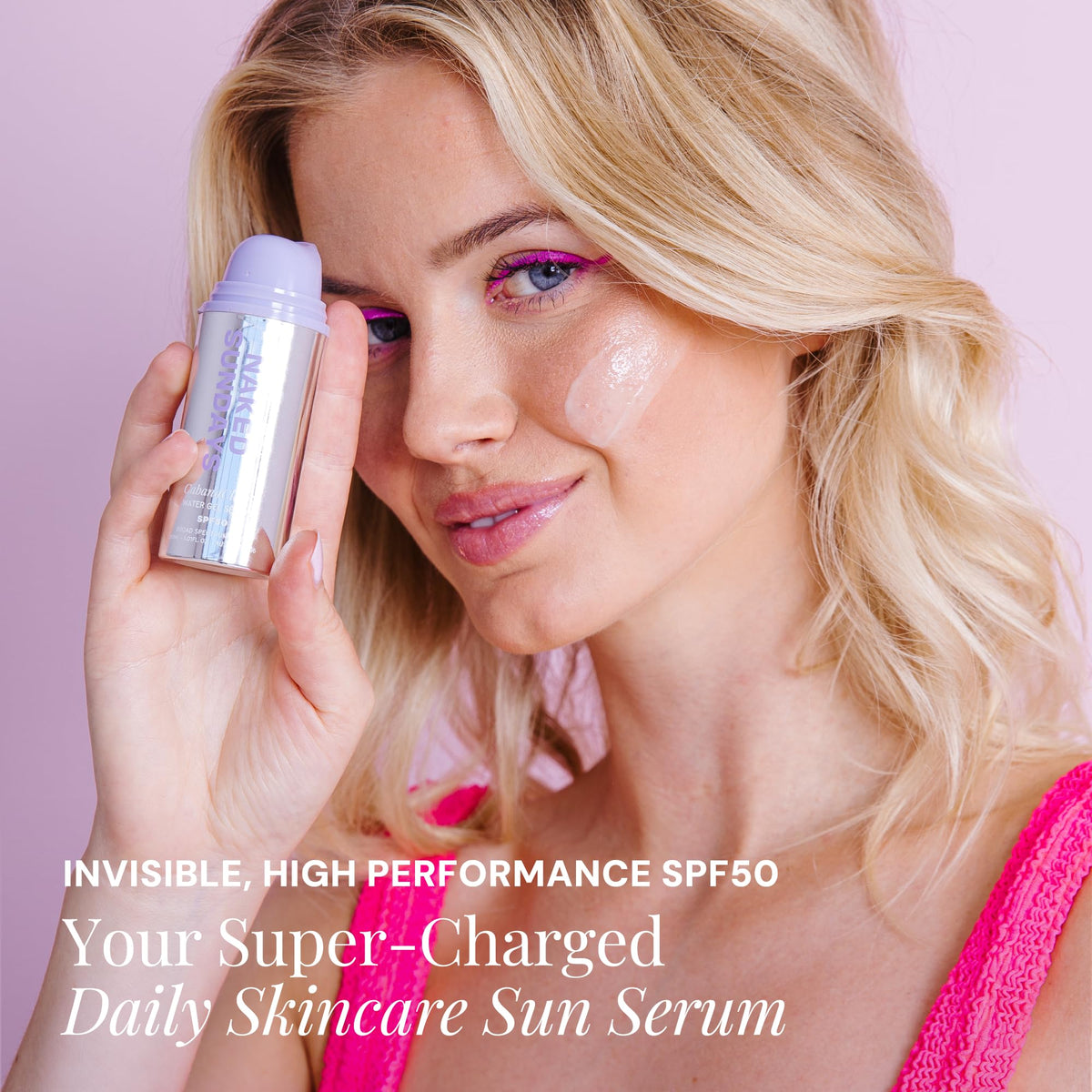 Naked Sundays ingredient view highlighting hyaluronic acid hydration