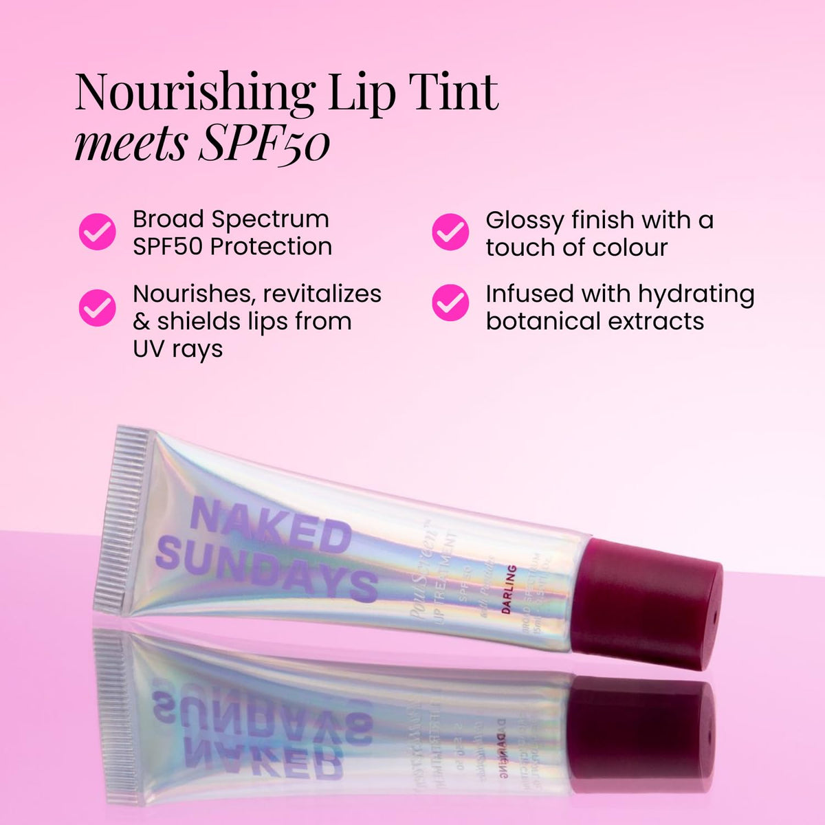 Naked Sundays tube with open applicator demonstrating easy application