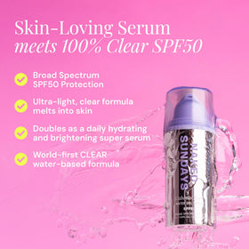 Naked Sundays dispensing serum texture for quick absorbency benefit
