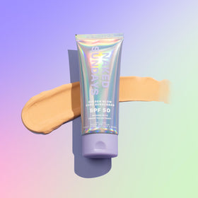 Naked Sundays texture close-up illustrating lightweight, fast-absorbing cream