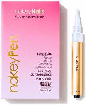 nakeyNails front packaging showing pen and benefits for nail repair