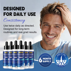NALIOPI six bottles arranged conveying a six-month consistent supply