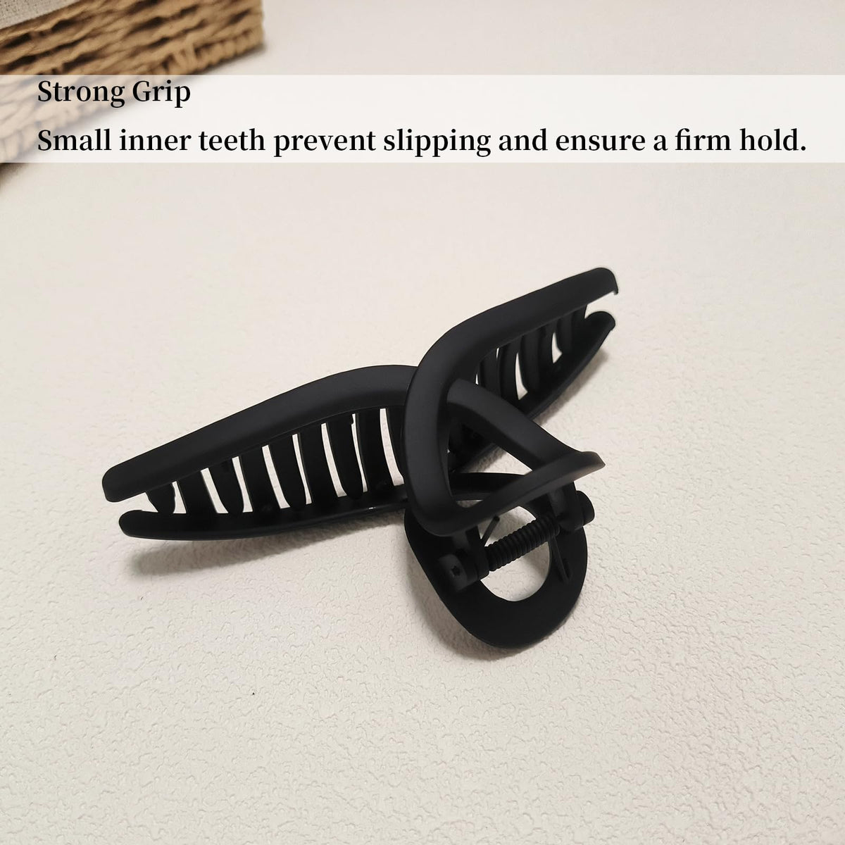 Nalodu matte black clip in casual outfit showing subtle polished look