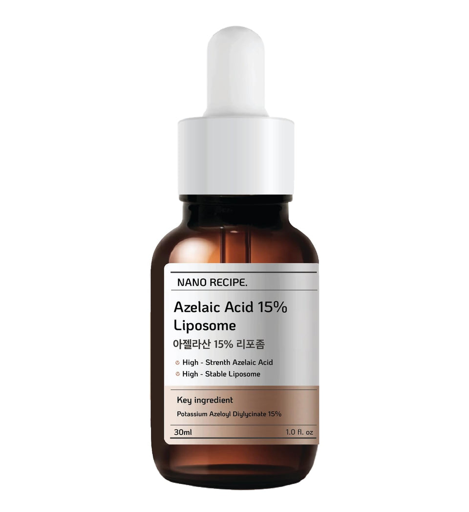 Nano Recipe front bottle showing sleek label and clear serum for targeted results