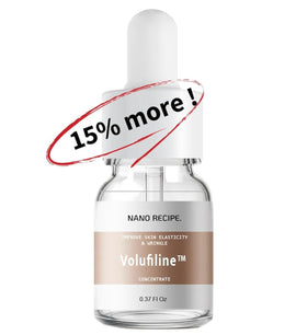 Nano Recipe Volufiline front vial showing product and brand, clear identification benefit