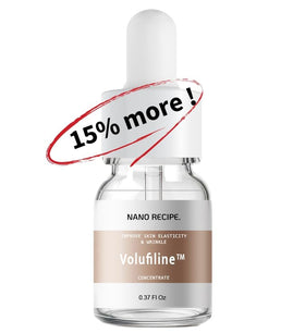Nano Recipe Volufiline ingredient label close-up highlighting contents and purity benefit