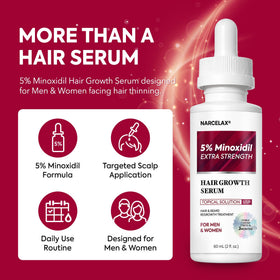 Narcelax used on scalp spot showing focused treatment for thinning zones