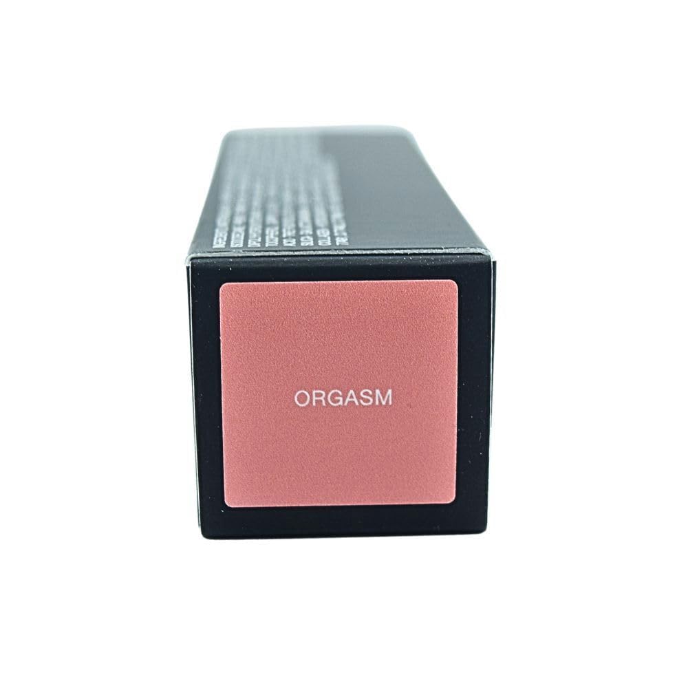 NARS Afterglow swatch on skin revealing peachy-pink glow and luminous finish