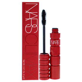 NARS Climax Mascara tube front view showing sleek packaging and 0.21 oz size for travel