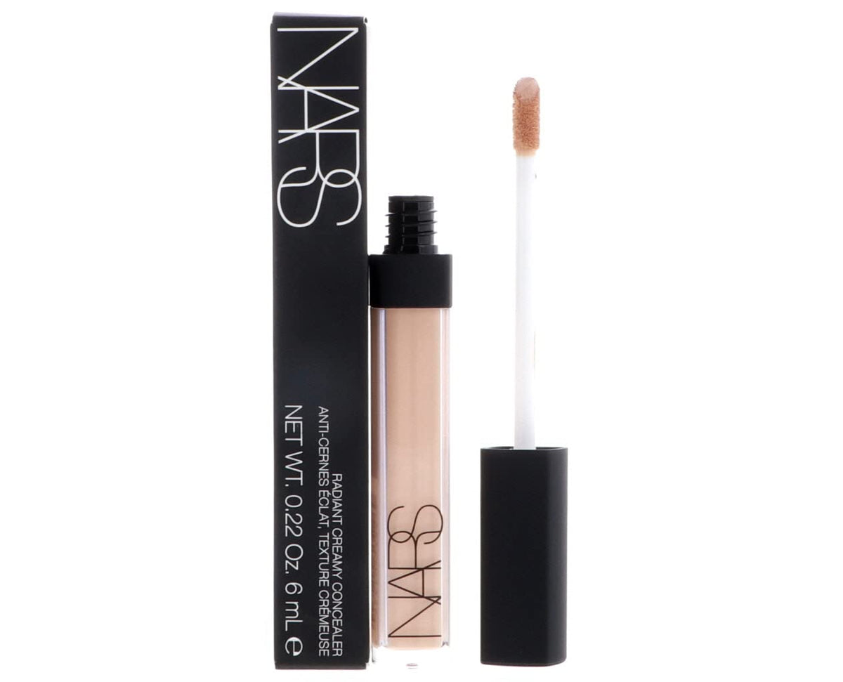 NARS concealer cap open with applicator visible, showing precise application benefit