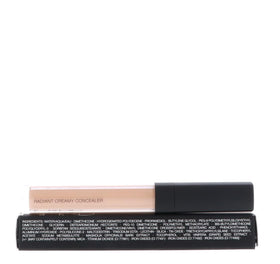 NARS highlight demo on cheek showing radiance boost and natural-looking lift