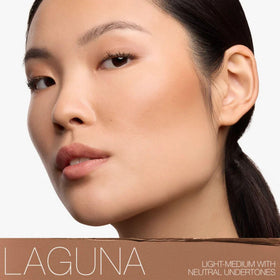 NARS Laguna on eyelid and lips demonstration showing coordinating multi-use finish