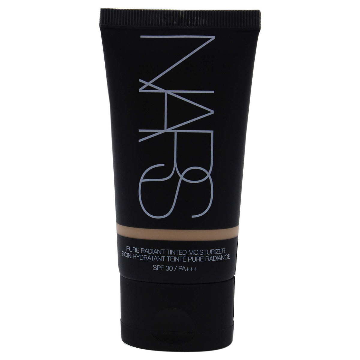 Close-up swatch of NARS Pure Radiant Finland texture illustrating lightweight blendability