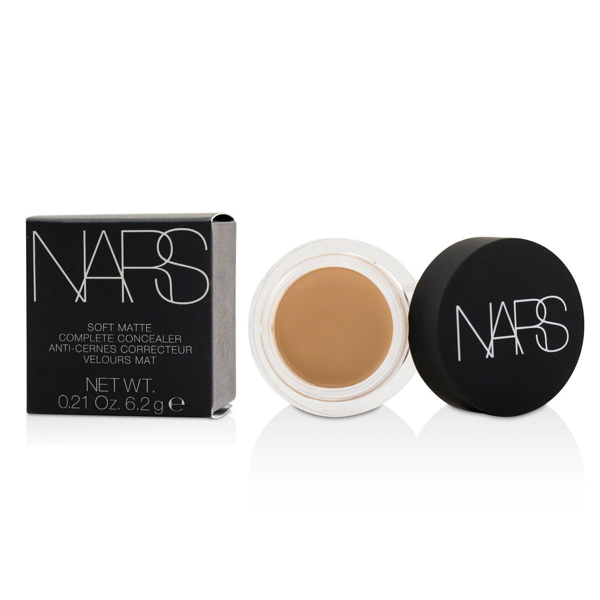 NARS concealer before and after image showing coverage improvement