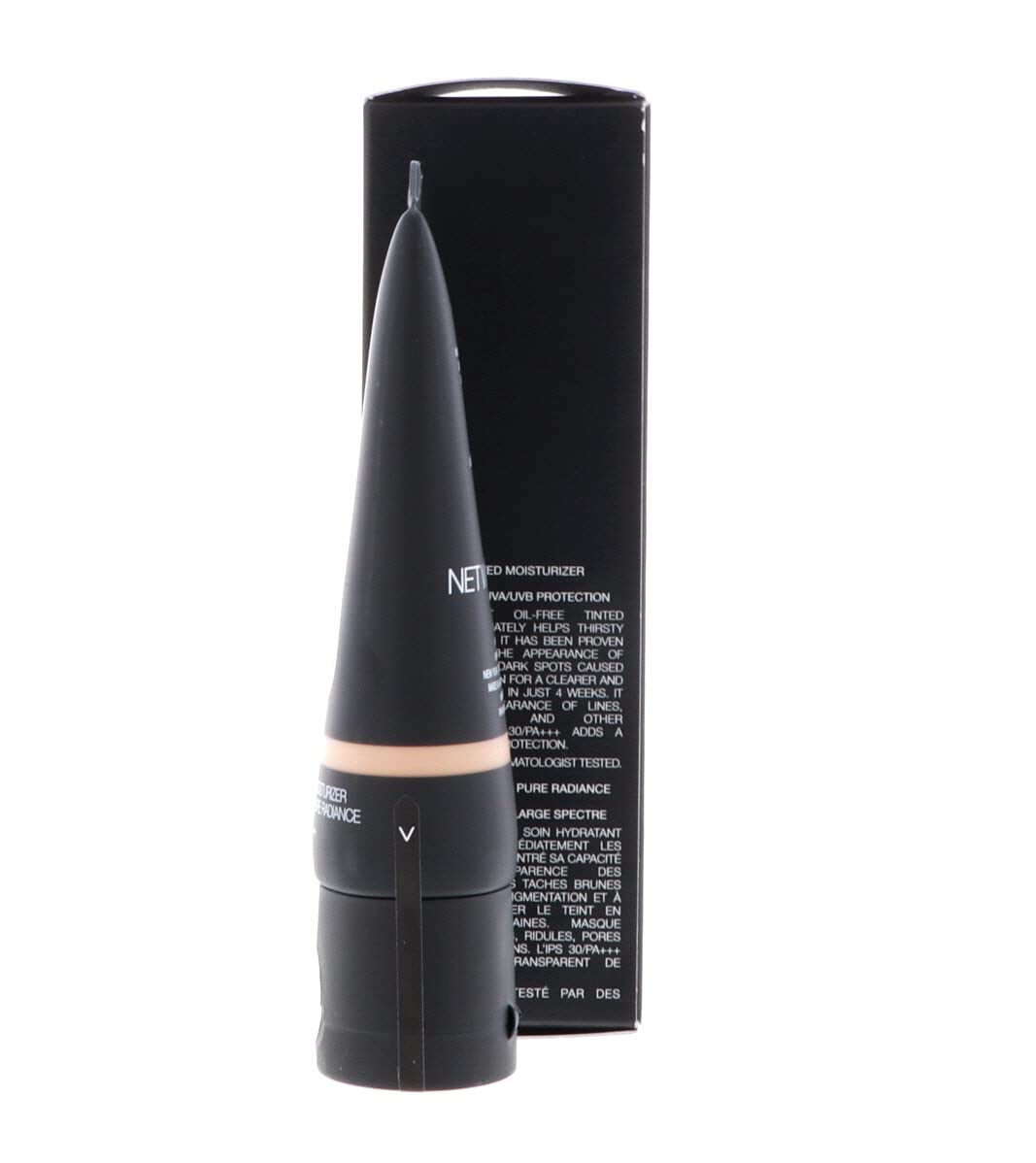 NARS moisturizer being blended with a brush for natural, dewy coverage