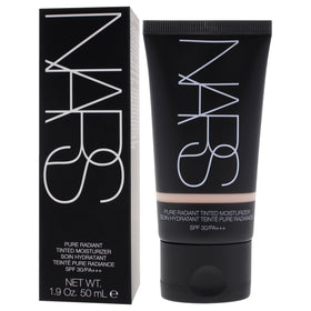 NARS before and after face split showing evening of skin tone