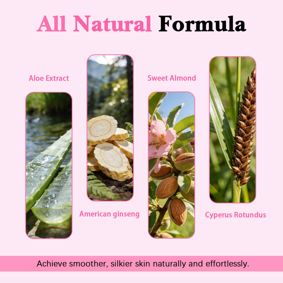 Narvokey label close-up showing Cyperus Rotundus extract and ingredient clarity