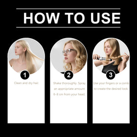 Nascence before and after comparison showing increased root lift and volume
