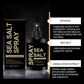 Nascence mist applied to hair creating beachy texture and natural movement