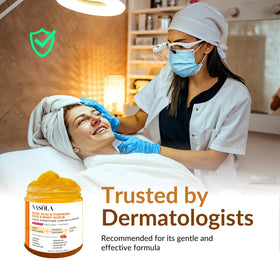 Nasola smooth forearm after rinse showing softer skin result benefit