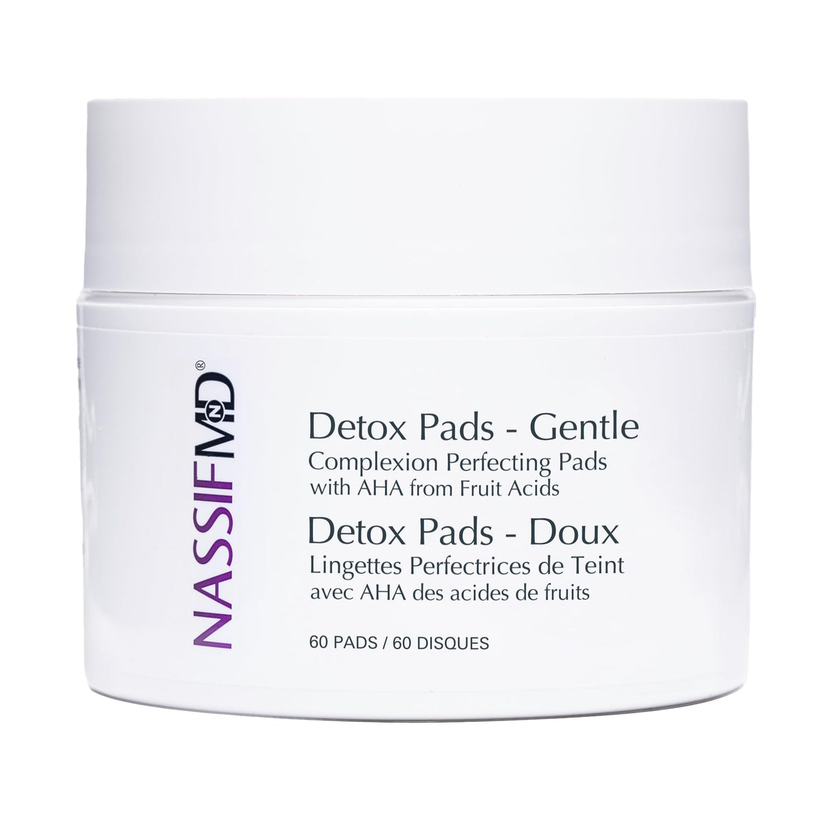 NassifMD front packaging showing 60-count box and product benefit