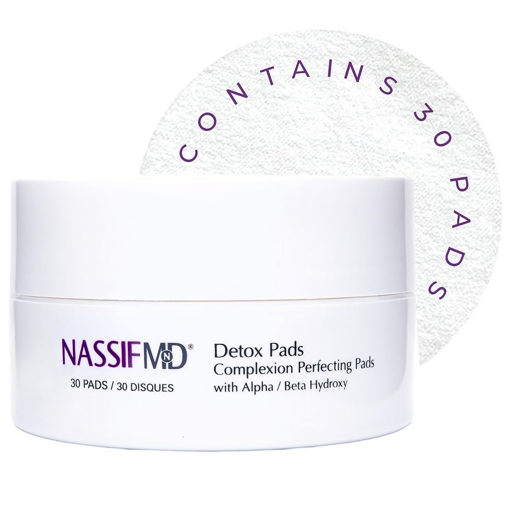 NassifMD front packaging showing pad jar and convenience for daily use