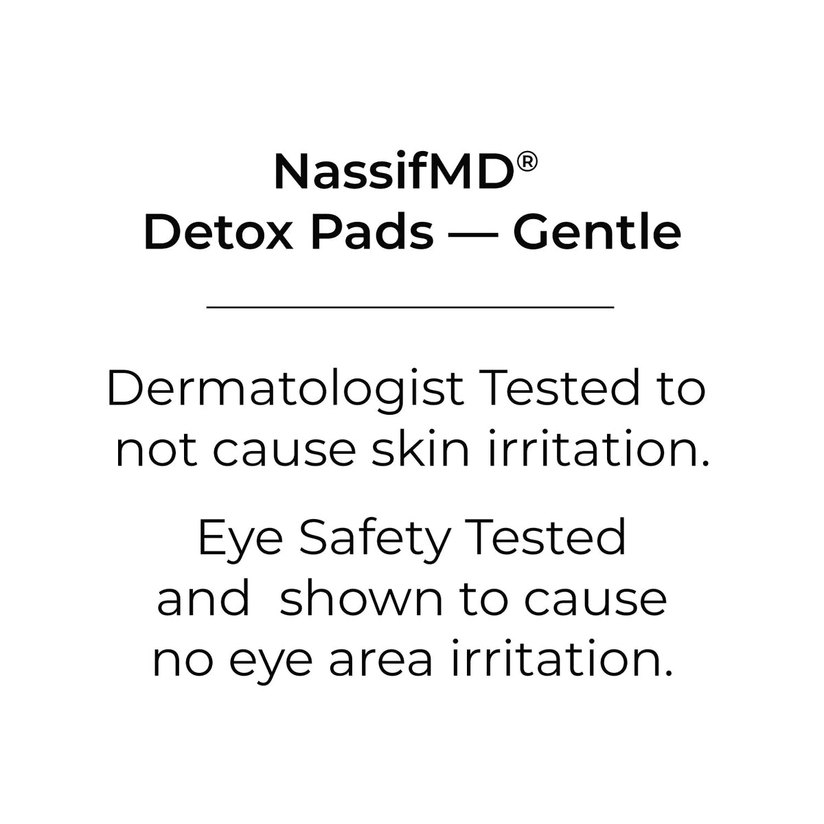 NassifMD pad saturated with solution showing even ingredient delivery