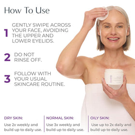 NassifMD pads staged by mirror illustrating quick morning routine advantage