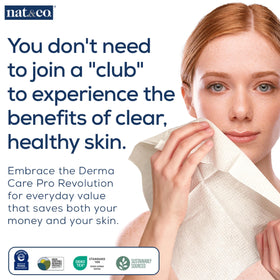 Nat.&Co. microfiber-like fiber close-up showing plush texture for gentle cleansing