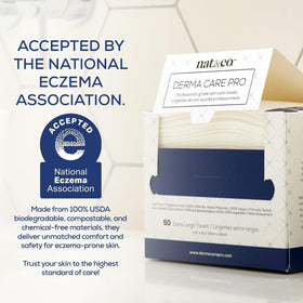 Nat.&Co. extra-large face towel unfolded displaying full coverage and softness